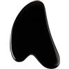 NewL Tavola Gua Sha in ossidiana naturale, varie forme, in ossidiana nera, strumento per raschiare il viso, strumento di bellezza per la salute e la spa (a forma di cuore)