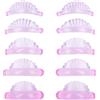 Fmzrbnih Kit per il sollevamento delle ciglia, cuscinetti in silicone per il sollevamento delle ciglia, piegaciglia permanente, con design a conchiglie, cuscinetti per piegaciglia, per salone di bellezza, rosa