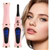 Litinliv Piegaciglia Riscaldato, Piegaciglia Elettrico con 3 Livelli di Temperatura (65°C/85°C/95°C), USB-C Ricaricabile, Mini Eyelash Curler Professionale Portatile (Rosa)
