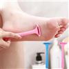 Generic Confezione da 2 raschietti per la rimozione di calli e piedi per rimuovere calli e pelle morta, strumento per la cura del tallone, per piedi lisci, uso domestico, colore rosa e blu