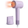 Peach Beauty® Asciugacapelli agli ioni da 1600 W, asciugatura rapida, viola | Motore brushless da 102.000 giri/min, 4 modalità di temperatura, 2 livelli di ventola, 200 milioni di ioni, autopulente
