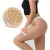 Generic Spazzola per il corpo a secco per doccia con setole naturali esfolianti e massaggianti