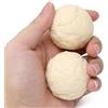 Generic 2 palline da massaggio in stile cinese vintage intagliato con drago intagliato, squisite palline color avorio, per alleviare lo stress, per esercizi manuali con borsa nera