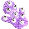 hunwutef Guanti da Massaggio a Forma di Mano con 9 Sfere Rotanti in Acciaio Inox per Rilassamento Muscolare, Stimolare la Circolazione Sanguigna e Alleviare lo Stress