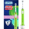 Oral-B Junior Spazzolino Elettrico Ricaricabile Per Bambini Da 6 Anni, Testina, Verde