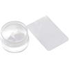 generisch Clear Jelly Nail Art Stamper e raschietto in silicone trasparente per nail art con cappuccio, strumento per la cura delle unghie, 1 set alla moda