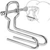 MEYILA Plug Anale, MEYILA Personal Wand Massager Metallo Plug Anali regolabile Butt Plug con materiale in acciaio inossidabile