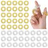 NINGYER 50 Pezzi Acupressure Ring, Anello di Digitopressione Dito per Alleviare Stress e Massaggiare e Stimolare Circolazione Sanguigna (Oro, Argento)