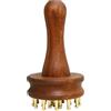 Generico Spazzola Meridiana Legno ? - Strumento Gua Sha Massaggio Con Manico Lungo | Portatile Raccoglitore Tessuto Profondo In Rame | Per Massaggio Corporeo, Sollîevo Muscoli Spalle Gambe