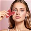 Generic Strumento di massaggio Gua Sha in resina naturale per la cura della pelle del viso, terapia del collo e del corpo, rilassamento muscolare e sollievo dalla tensione nei trattamenti per tutto il corpo