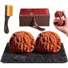 rialgirw Set di Noci Wenwan Cinesi, 2 Sfere da Massaggio Manuale (Effetto Giada) per Alleviare lo Stress, Strumento Antistress Wenwan per Esercizi delle Dita (A,1.7in)