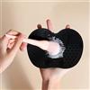 Generic Silicone Apple Scrub Pad con Ventosa - Strumento di bellezza Pennello Trucco Spazzola Pad Pulizia - Rosa