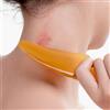 Generic Strumento Gua Sha a Forma di Cuore - Piastra di Resina per Massaggio del Viso, Collo e Corpo Intero - Accessorio per la Cura della Pelle Leggero e Portatile (Giallo)