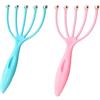 yufana 2 PCS Massaggiatore Cuoio Capelluto Silicone con Sfere Massaggio Cuoio Capelluto Massaggiatore Palmare per Rilassare la Testa e Alleviare lo Stress, per Favorire la Circolazione Sanguigna