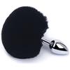 QIJIHE Dilatatore anale in acciaio inox per donne e coppie, sex toy con punta conica, piccolo plug plug in metallo, giocattolo anale (nero)