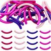 SZXMDKH 80 ricariche di ricambio per piegaciglia, morbide, per piegaciglia universale (rosso, viola, rosa e rosso scuro)