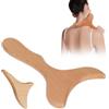 AmkWood Massaggiatore in Legno, Gua Sha Board, Anti Cellulite Massaggiatore per Allevia il Dolore al Collo e Alla Schiena