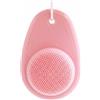 Generic Spazzola per la pulizia del viso in silicone a due lati con setole morbide per un'esfoliazione delicata e un comodo lavaggio quotidiano del viso, rosa