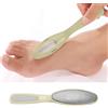 Generic Lima per piedi a doppia faccia, per la rimozione dei calli per piedi, scrubber per piedi per pelle liscia, strumenti per pedicure per calli e pelle secca, verde