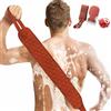 Generic 3 spugne esfolianti per schiena con manici, guanto da bagno, spugna da doccia, panno per la pulizia posteriore su entrambi i lati, per uomini e donne (rosso)