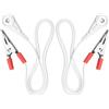 TIENFOKOTA Adattatore per cavo elettrodo a due pezzi, con connettore femmina per elettrodo da 3,5 mm e clip combinata per cavo con morsetto da 0,5 m/1,64 FT (connettore femmina da 3,5 mm)