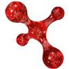 Generic Piccola palla massaggiante, massaggiatore portatile a rullo per collo, a quattro angoli, portatile, multifunzionale, per muscoli, schiena, collo, articolazioni, piedi, spalle, gambe