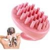 HunicandIU Spazzola per shampoo per capelli, spazzola per massaggio del cuoio capelluto, massaggiatore per cuoio capelluto, spazzola per shampoo in silicone | spazzola ergonomica per cuoio capelluto,