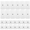 Behogan 32 cuscinetti per elettrodi Tens, 18 x 5 cm + 14 x 5 x 9 cm, set di elettrodi in gel, autoadesivi per dispositivi Tens, riutilizzabili, adatti per dispositivi Tens e trainer Ems