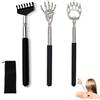 YQBFTC 3 Pcs Grattaschiena,Schiena Grattaschiena Telescopico,Grattaschiena Portatile Allungabile,Grattaschiena Massaggiatore,Manina Grattaschiena Telescopico in Acciaio Inox,per Schiena Grattaschiena