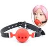 hanyi silicone traspirante Knebel SM Ball Gag regolabile FETISH BDSM Ball bocca bocca Knebel Sex pielzeug (Φ 3.5 cm)