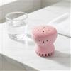 Generic Cute Bear - Spazzola per la pulizia del viso in silicone, scrubber manuale su entrambi i lati, colore: rosa