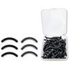 Generic Set di 30 pezzi di ricambio per piegaciglia, cuscinetti di ricambio universali in silicone, morbidi, durevoli, pronti per tutti i piegaciglia, per uso professionale e domestico, colore: nero