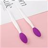 Generic Spazzola in silicone double-face per pulizia profonda del viso e rimozione dei punti neri, rossa