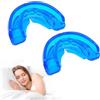 SAIIURV 2 Pezzi Bite Bruxismo Notturno, Dispositivo Anti Russamento Anti Digrignamento dei Denti, Snore Stopper Antirussamento, Anti Russamento Per Migliora La Qualità Del Sonno, Unisex(Blu)