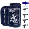 YILUXIANGYANG Polsino per pressione sanguigna di piccole dimensioni, 17-22 cm, con 6 connettori, regolabile, compatibile con altri monitor BP, polsini di ricambio per braccia dei bambini (blu navy)