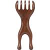 MIUPOO Gua Sha - Pettine massaggiante manuale in legno, massaggiatore per il viso e il cuoio capelluto, massaggiatore per il corpo, 1 pezzo