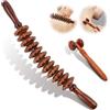 ACWOO Accessories Anti Cellulite Rullo Massaggiatore, Rullo Massaggio Muscolare Legno e Chakra del Naso, Curvo Massaggiatore Legno Favorisce la Circolazione Sanguigna, Sollievo dal Dolore Muscolare