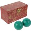 Healifty Baoding Balls Confezione da 2 - 2. Palline cinesi da 36 pollici, per esercizi di salute cinesi (verde), 6 x 6 x 6 cm, 360 g, 1 pezzo