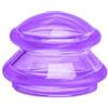 Generic Ventose sottovuoto in silicone, unisex, in silicone, per massaggi del corpo, per viso e collo, coppette sottovuoto (M-viola)