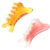 FIUTEKO 2 massaggiatori di bellezza Gua Sha 4 in 1 multifunzione Gua Sha Massaggiatore viso in pietra al quarzo rosa, Guasha cura della pelle per occhi, mascella, cura della testa, terapia dei punti trigger