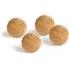 Yoga Studio Set di 4 palline da massaggio in sughero senza marchio, per terapia dei punti trigger, rullo in sughero per tensione muscolare, sollievo profondo dei tessuti, set da 4 (3 cm)
