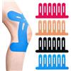 TELAOBAN PreCut Nastro Kinesiologico, 20Pezzi Nastro kinesiologico con 10 Salviette Alcol e Forbici, Tape Kinesiologico Muscolare, Kinesio Tape, PreCut Kinesiotapes Ginocchia, per Il Ginocchio, Articolazioni