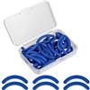 BUTBU Cuscinetti di Ricarica per Piegaciglia, 50(Blu) | Gommini di Ricambio Cuscinetti in Silicone, per il piegaciglia Classic, Delle Riutilizzabile