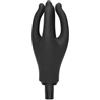 MIRUIKE Testina massaggiante fasciale, 4 dita stile | Percussioni per tessuti profondi, Plug and Play, strumenti per la casa del salone, accessori per adulti in silicone