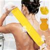 Generic Set da bagno esfoliante, scrubber per la schiena della doccia, scrubber per il corpo, spugna da bagno, guanto da doccia, accessori essenziali per la doccia in casa, spa e viaggi