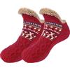 JIAHG Scaldapiedi riscaldabili con USB, calde pantofole in peluche, scarpe riscaldanti elettriche in peluche, scarpe invernali per uomo e donna (rosso)