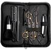 Generic Kit da 10 pezzi con pettine e spazzola, strumenti per tagliare i capelli e toelettatura, accessori professionali da barbiere