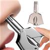 Generic Rasoio manuale per naso in acciaio inox, sicuro e portatile, per uomini e donne