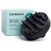 Cureskin Massaggiatore per la testa, massaggiatore per capelli per la crescita dei capelli, massaggiatore per cuoio capelluto, shampoo spazzola per capelli, setole super morbide, esfoliante
