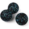 Xzeemo Pallina Massaggio Set, 1 x Peanut Massage Ball e 1 x Sfera Singola, Palline Fitness Trigger Poin, Sfera Massaggiante, per Massaggio Fascia, Rilassamento Muscolare, Accupoint Massaggi